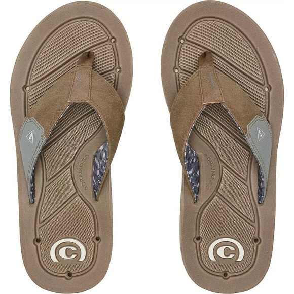 Cobian Men\'s Draino 3 Flip Flop Size 8 - TAN | (HBD23-230-08)